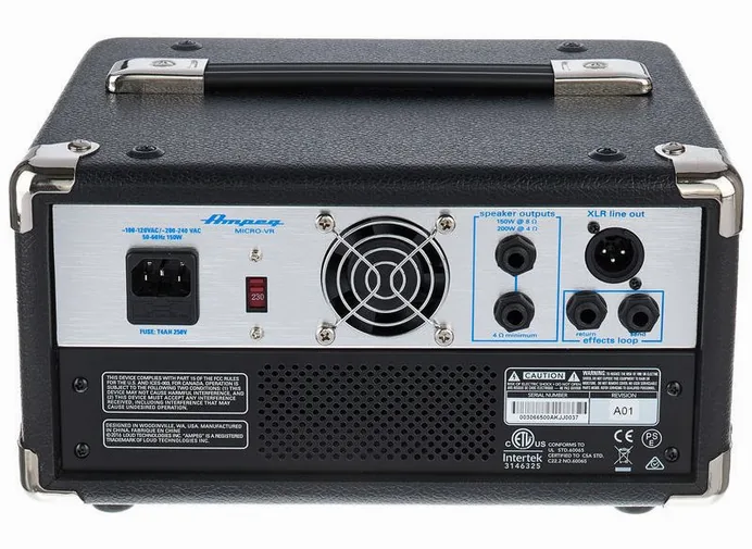 Ampeg Micro VR Head, vue 4