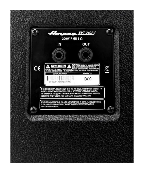 Ampeg SVT-210AV, vue 4