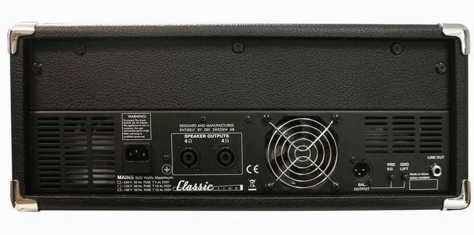 EBS Classic 500 Bass Amp Head, vue 2