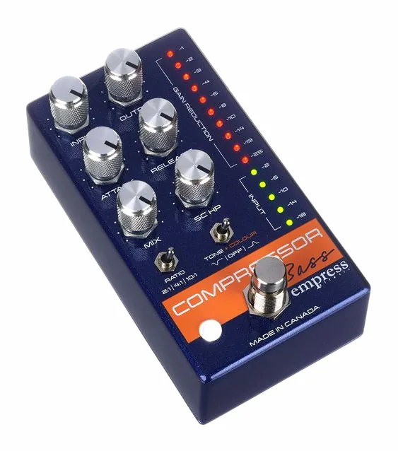 Empress Effects Bass Compressor Blue Spk, vue 3