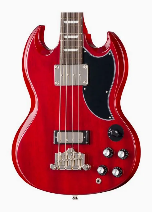 Epiphone SG Bass Cherry, vue 3