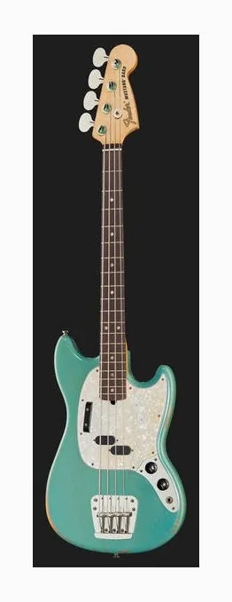 Fender JMJ Mustang Bass R.Worn RW DB, vue 2