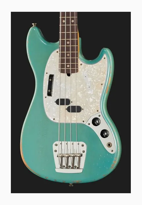 Fender JMJ Mustang Bass R.Worn RW DB, vue 4