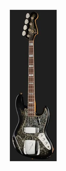 Fender LTD Jazz Bass Re Black Paisley, vue 2