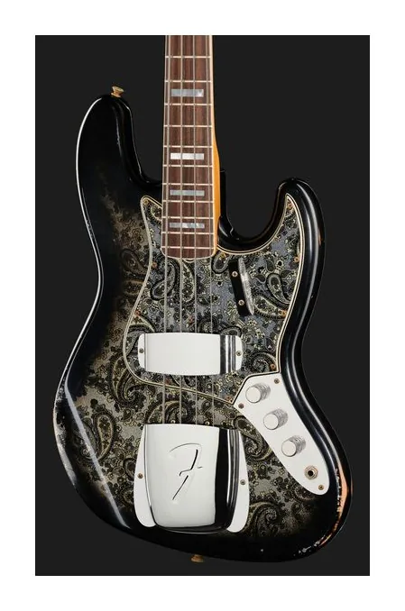 Fender LTD Jazz Bass Re Black Paisley, vue 4