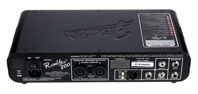 Fender Rumble 800HD, vue 4