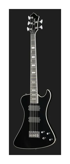 Hagstrom Nekromant 5 Black Gloss, vue 2