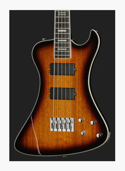 Hagstrom Nekromant 5 Tobacco Sunburst, vue 4