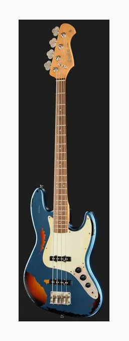 Harley Benton JB-62HA LPB over SB, vue 2