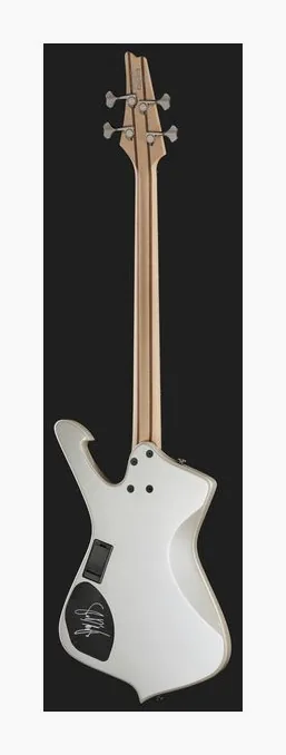 Ibanez SDB3 Pearl White, vue 3