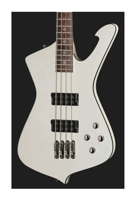 Ibanez SDB3 Pearl White, vue 4