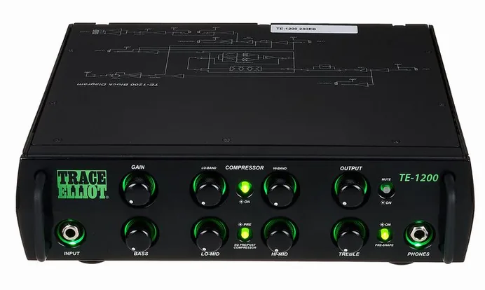 Trace Elliot TE-1200 Bass Amp Head, vue 2