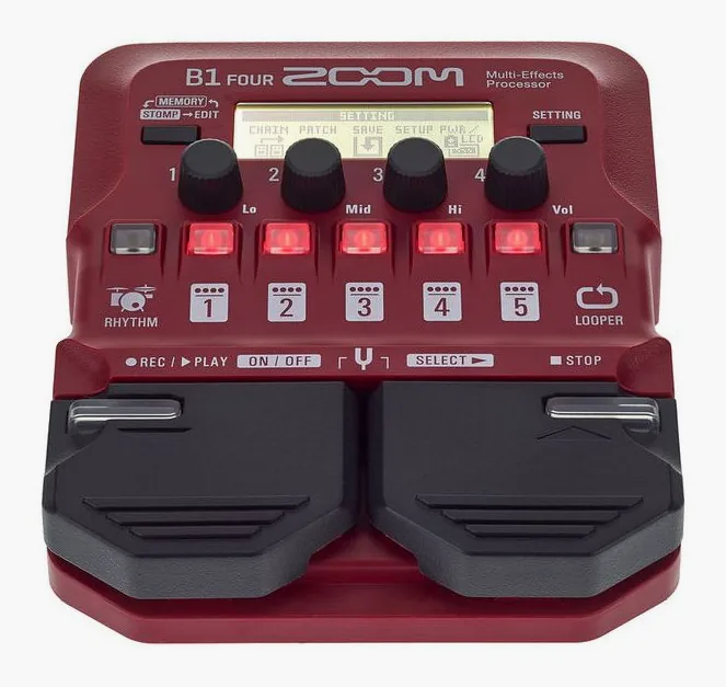 Zoom B1Four Bass Multi Effect, vue 2