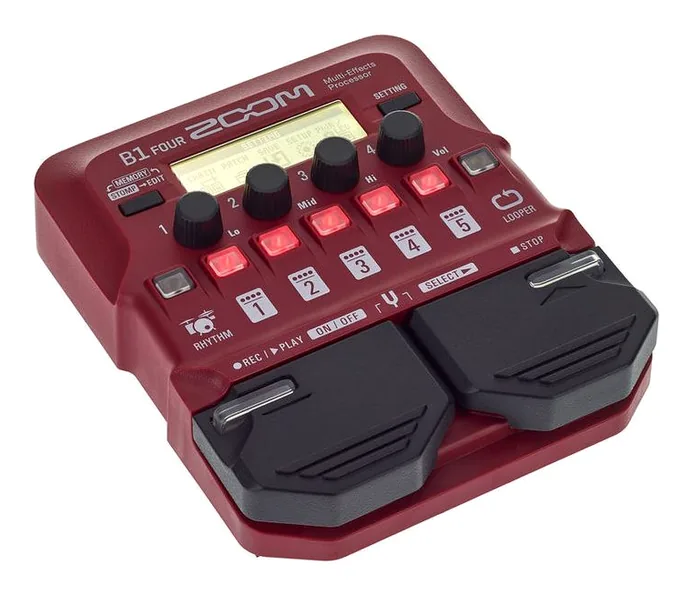 Zoom B1Four Bass Multi Effect, vue 3