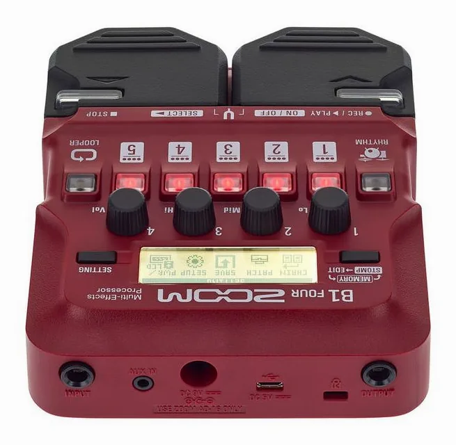 Zoom B1Four Bass Multi Effect, vue 4